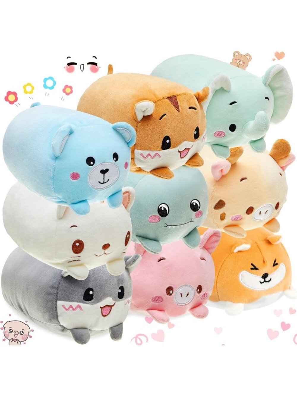 27 Cute Plush Stuffed Animals - Bulk 8" Soft Toys for Kids & Collectors